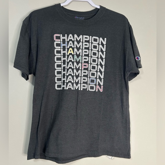 Champion Men's Gray T-Shirt, Size L - Picture 6 of 7